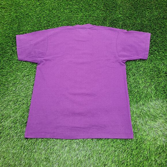 Vintage 1990 La-Paz Shirt Womens XL 22x28 Purple Spellout - Picture 2 of 12